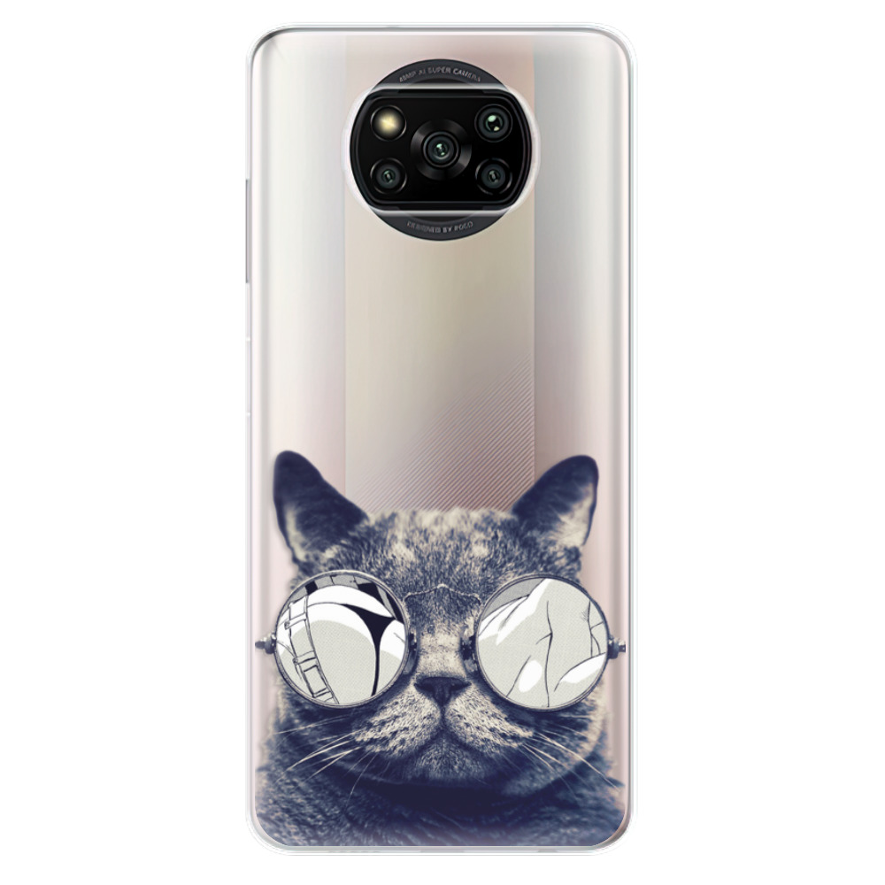 Odolné silikonové pouzdro iSaprio - Crazy Cat 01 - Xiaomi Poco X3 Pro / X3 NFC