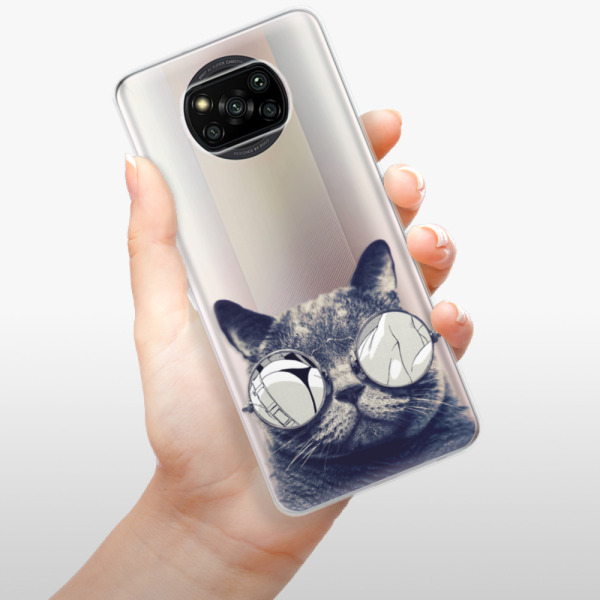 Silikonové pouzdro iSaprio - Xiaomi Poco X3 Pro / Xiaomi Poco X3 NFC - Crazy Cat 01