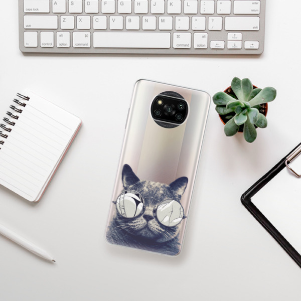 Silikonové pouzdro iSaprio - Xiaomi Poco X3 Pro / Xiaomi Poco X3 NFC - Crazy Cat 01