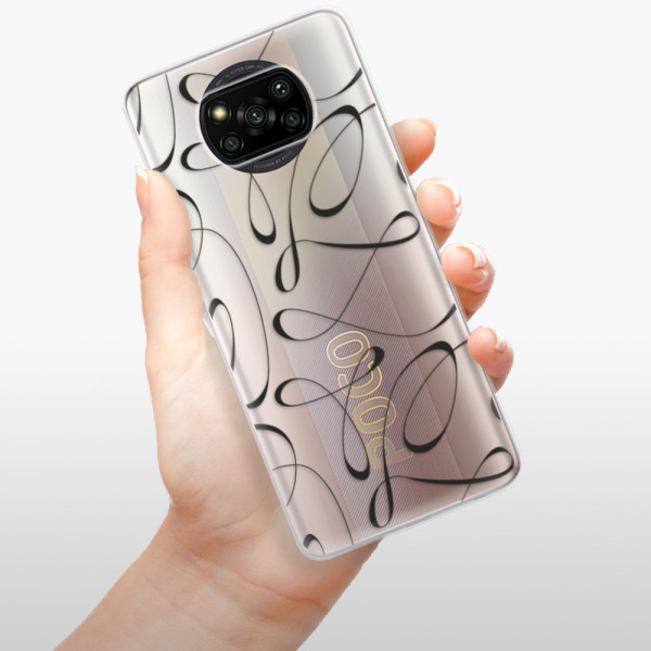 Silikonové pouzdro iSaprio - Xiaomi Poco X3 Pro / Xiaomi Poco X3 NFC - Fancy black