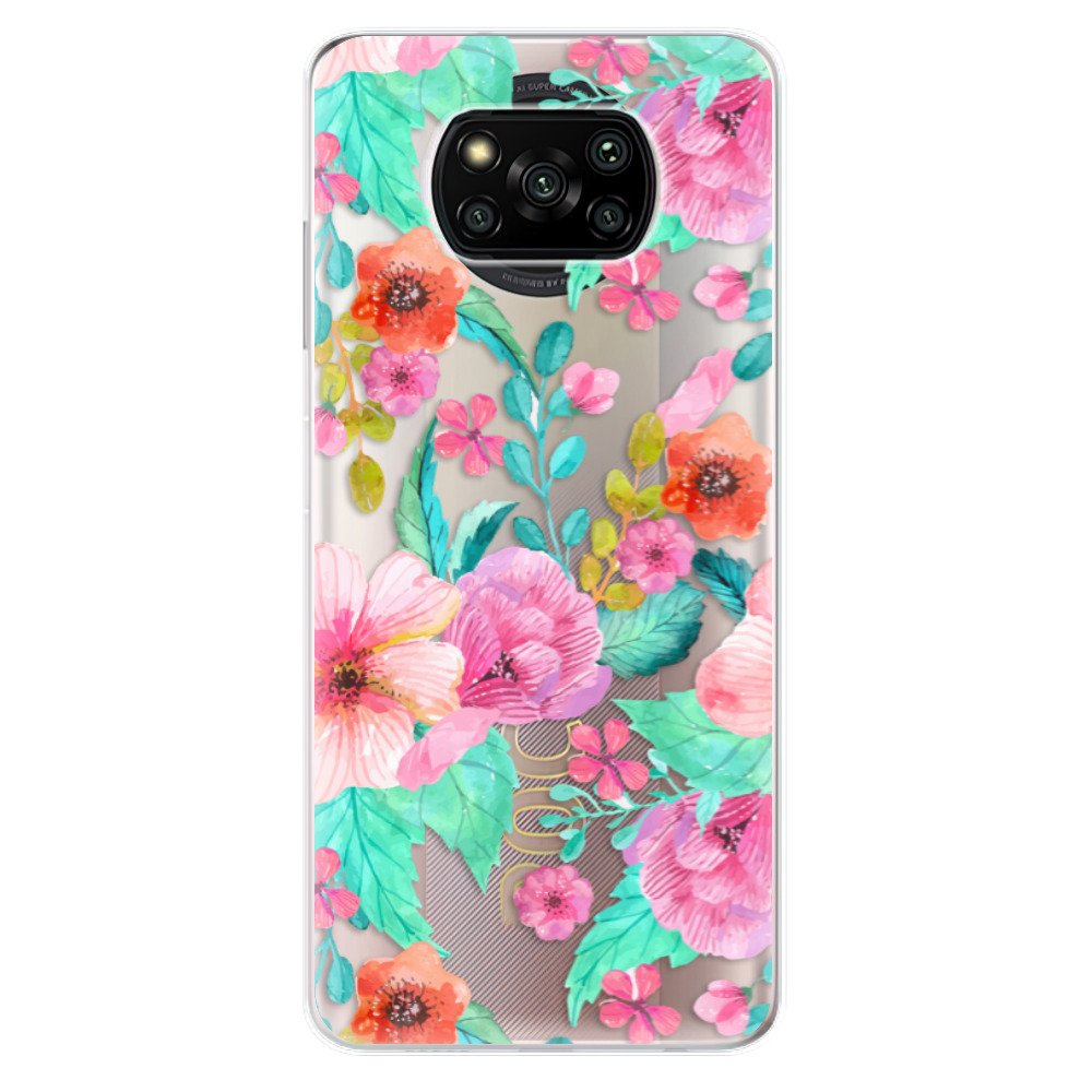 Odolné silikonové pouzdro iSaprio - Flower Pattern 01 - Xiaomi Poco X3 Pro / X3 NFC