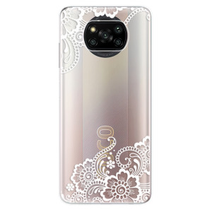 Silikonové pouzdro iSaprio - Xiaomi Poco X3 Pro / Xiaomi Poco X3 NFC - White Lace 02