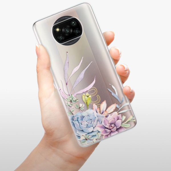 Silikonové pouzdro iSaprio - Xiaomi Poco X3 Pro / Xiaomi Poco X3 NFC - Succulent 01