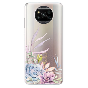 Silikonové pouzdro iSaprio - Xiaomi Poco X3 Pro / Xiaomi Poco X3 NFC - Succulent 01