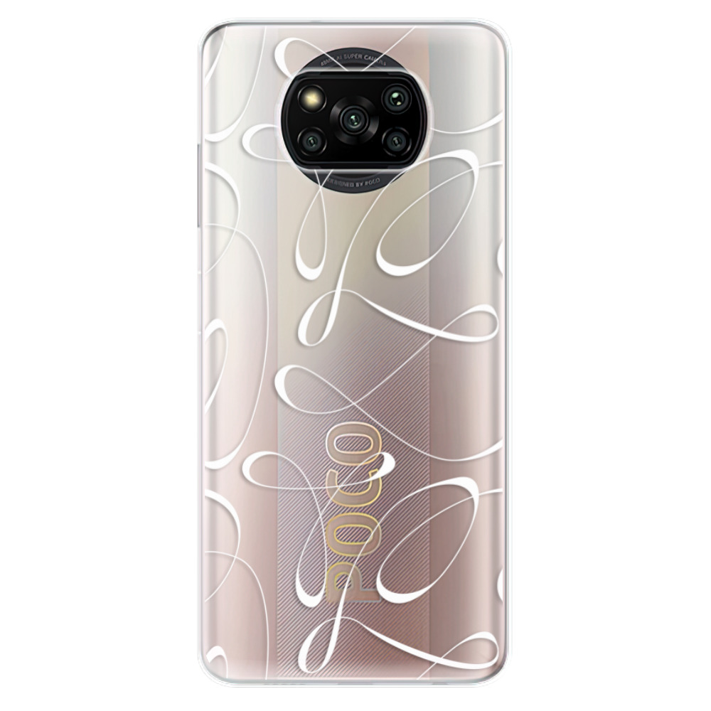 Odolné silikonové pouzdro iSaprio - Fancy - white - Xiaomi Poco X3 Pro / X3 NFC