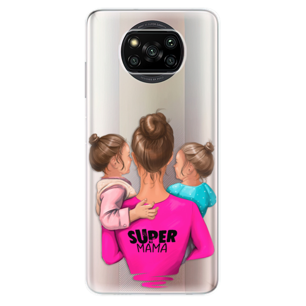 Silikonové odolné pouzdro iSaprio - Super Mama - Two Girls na mobil Xiaomi Poco X3 Pro / Xiaomi Poco X3 NFC (Silikonový odolný kryt, obal, pouzdro iSaprio - Super Mama - Two Girls na mobilní telefon Xiaomi Poco X3 Pro / Xiaomi Poco X3 NFC)