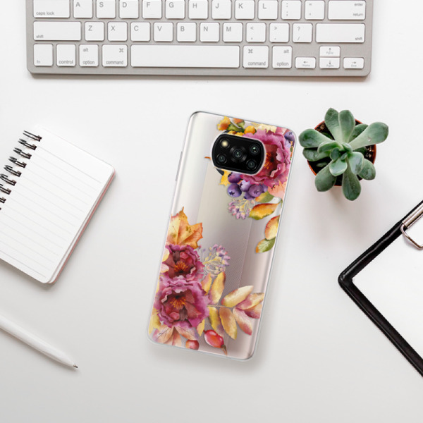 Silikonové pouzdro iSaprio - Xiaomi Poco X3 Pro / Xiaomi Poco X3 NFC - Fall Flowers
