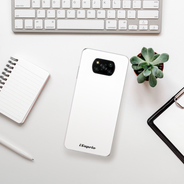 Silikonové pouzdro iSaprio - Xiaomi Poco X3 Pro / Xiaomi Poco X3 NFC - 4Pure bílé