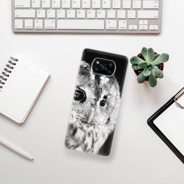 Silikonové pouzdro iSaprio - Xiaomi Poco X3 Pro / Xiaomi Poco X3 NFC - BW Owl