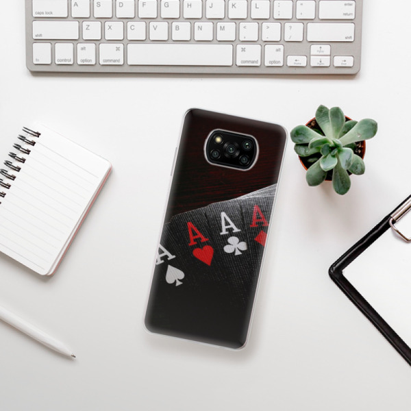 Silikonové pouzdro iSaprio - Xiaomi Poco X3 Pro / Xiaomi Poco X3 NFC - Poker