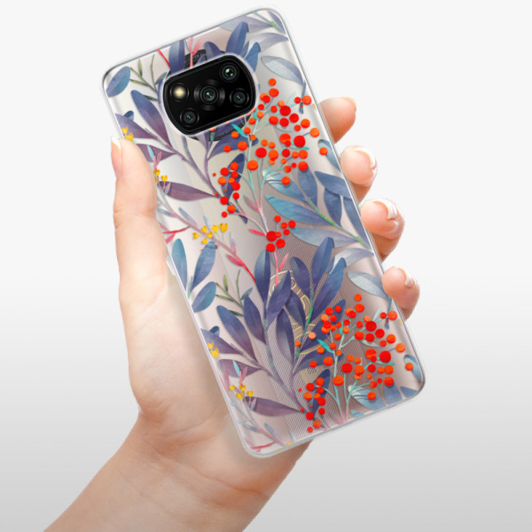 Silikonové pouzdro iSaprio - Xiaomi Poco X3 Pro / Xiaomi Poco X3 NFC - Rowanberry