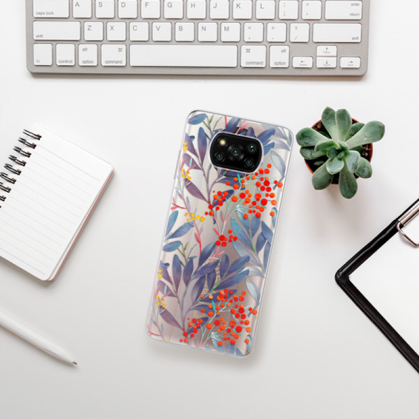 Silikonové pouzdro iSaprio - Xiaomi Poco X3 Pro / Xiaomi Poco X3 NFC - Rowanberry