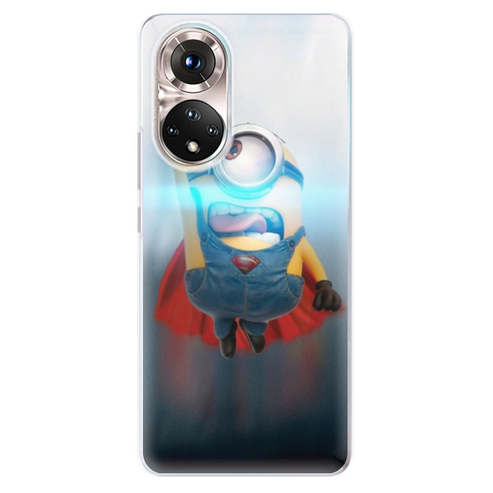 Silikonové odolné pouzdro iSaprio - Mimons Superman 02 na mobil Honor 50 (Silikonový odolný kryt, obal, pouzdro iSaprio - Mimons Superman 02 na mobilní telefon Honor 50)