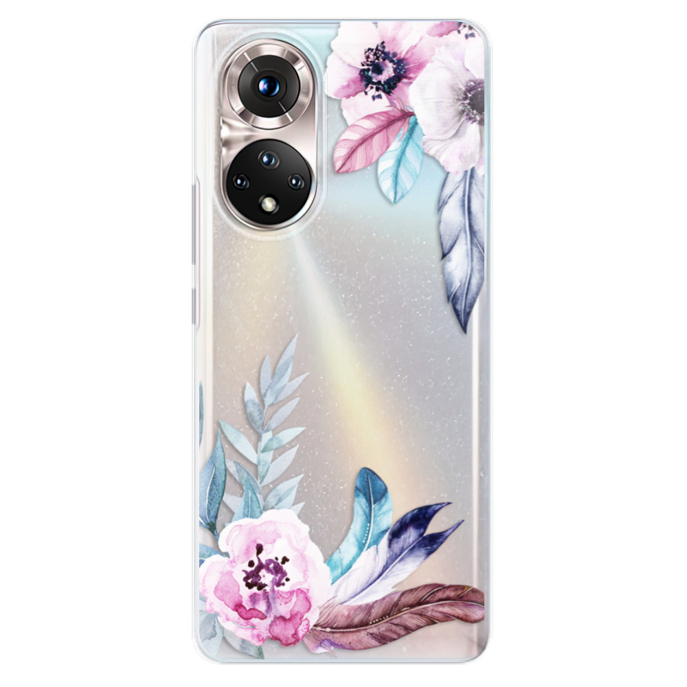 Silikonové odolné pouzdro iSaprio - Flower Pattern 04 na mobil Honor 50 (Silikonový odolný kryt, obal, pouzdro iSaprio - Flower Pattern 04 na mobilní telefon Honor 50)