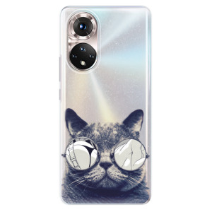 Silikonové odolné pouzdro iSaprio - Crazy Cat 01 na mobil Honor 50