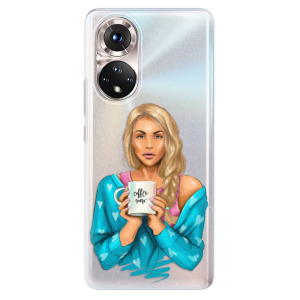 Silikonové odolné pouzdro iSaprio - Coffe Now - Blond na mobil Honor 50