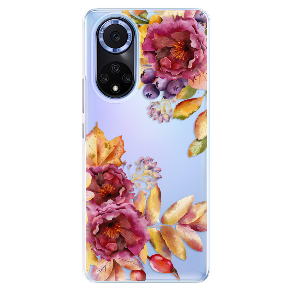Odolné silikonové pouzdro iSaprio - Fall Flowers - Huawei Nova 9