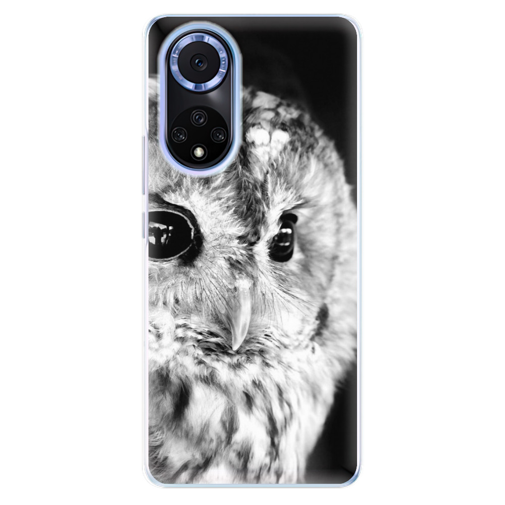 Odolné silikonové pouzdro iSaprio - BW Owl - Huawei Nova 9