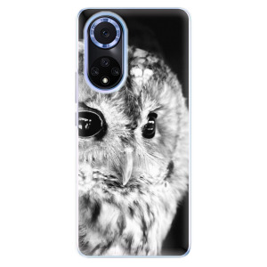 Silikonové odolné pouzdro iSaprio - BW Owl na mobil Huawei Nova 9