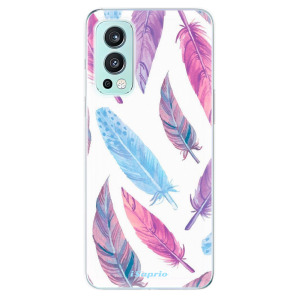 Silikonové odolné pouzdro iSaprio - Feather Pattern 10 na mobil OnePlus Nord 2 5G