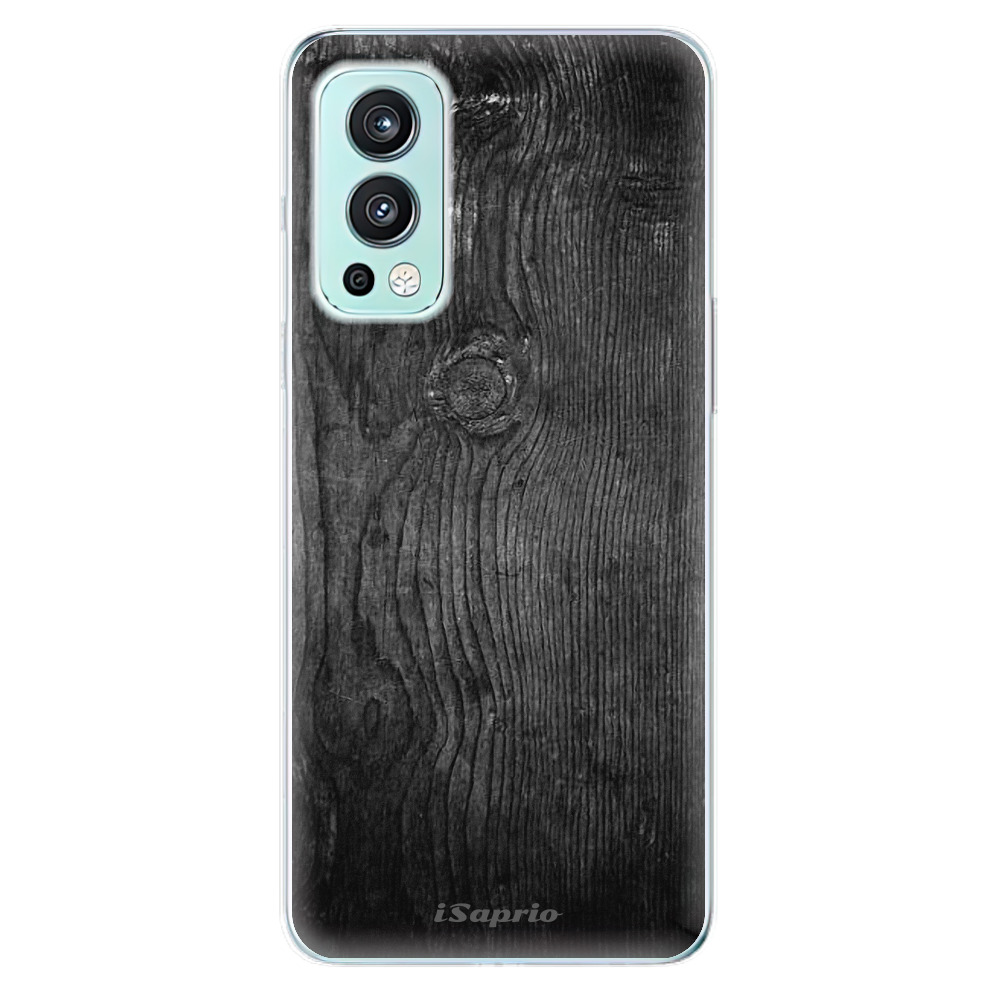Silikonové odolné pouzdro iSaprio - Black Wood 13 na mobil OnePlus Nord 2 5G (Silikonový odolný kryt, obal, pouzdro iSaprio - Black Wood 13 na mobilní telefon OnePlus Nord 2 5G)