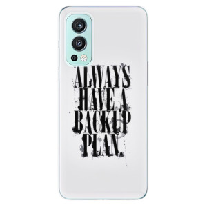 Silikonové odolné pouzdro iSaprio - Backup Plan na mobil OnePlus Nord 2 5G