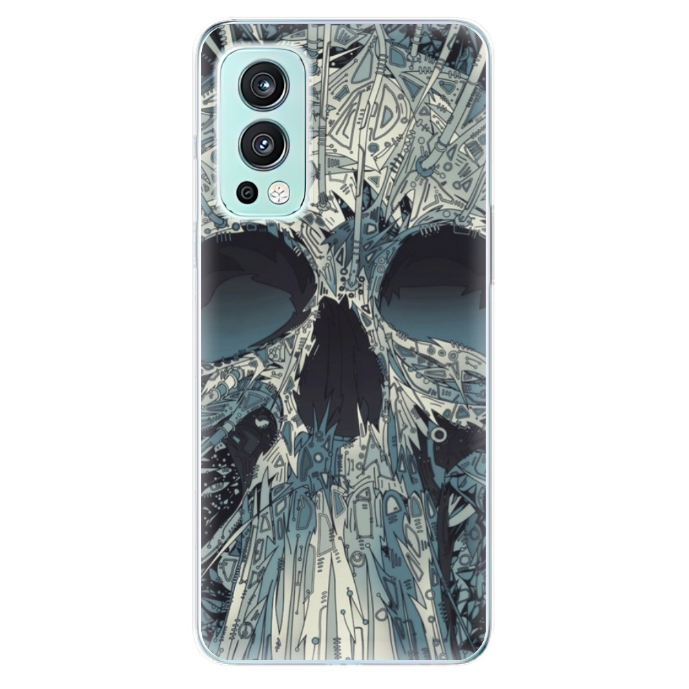 Silikonové odolné pouzdro iSaprio - Abstract Skull na mobil OnePlus Nord 2 5G (Silikonový odolný kryt, obal, pouzdro iSaprio - Abstract Skull na mobilní telefon OnePlus Nord 2 5G)