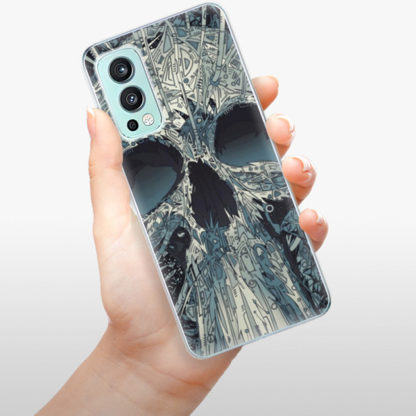 Silikonové pouzdro iSaprio - OnePlus Nord 2 5G - Abstract Skull