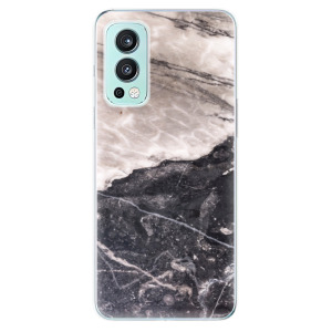 Silikonové odolné pouzdro iSaprio - BW Marble na mobil OnePlus Nord 2 5G