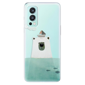 Silikonové odolné pouzdro iSaprio - Bear With Boat na mobil OnePlus Nord 2 5G