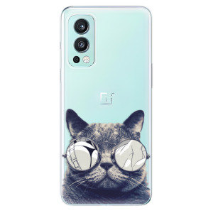 Silikonové odolné pouzdro iSaprio - Crazy Cat 01 na mobil OnePlus Nord 2 5G