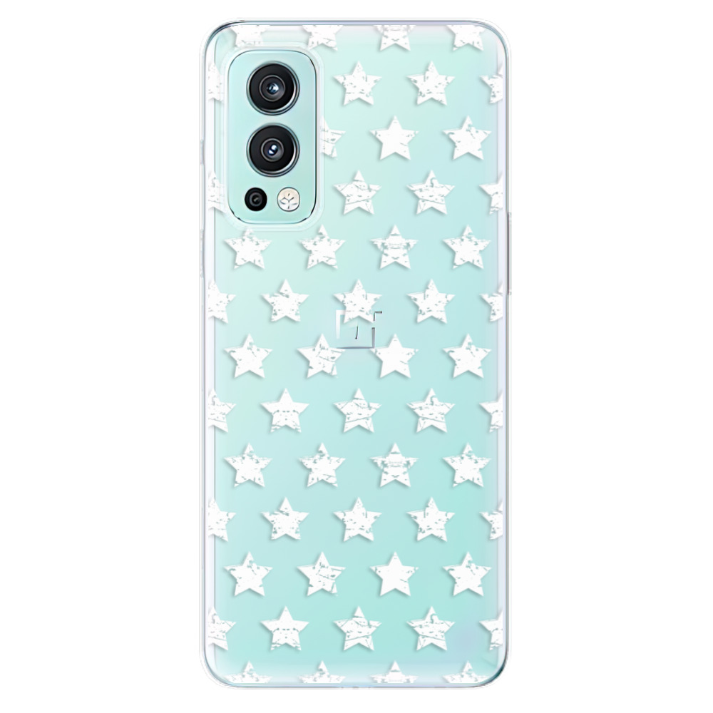 Odolné silikonové pouzdro iSaprio - Stars Pattern - white - OnePlus Nord 2 5G
