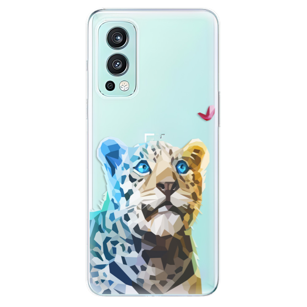 Odolné silikonové pouzdro iSaprio - Leopard With Butterfly - OnePlus Nord 2 5G