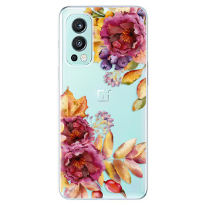 Silikonové odolné pouzdro iSaprio - Fall Flowers na mobil OnePlus Nord 2 5G