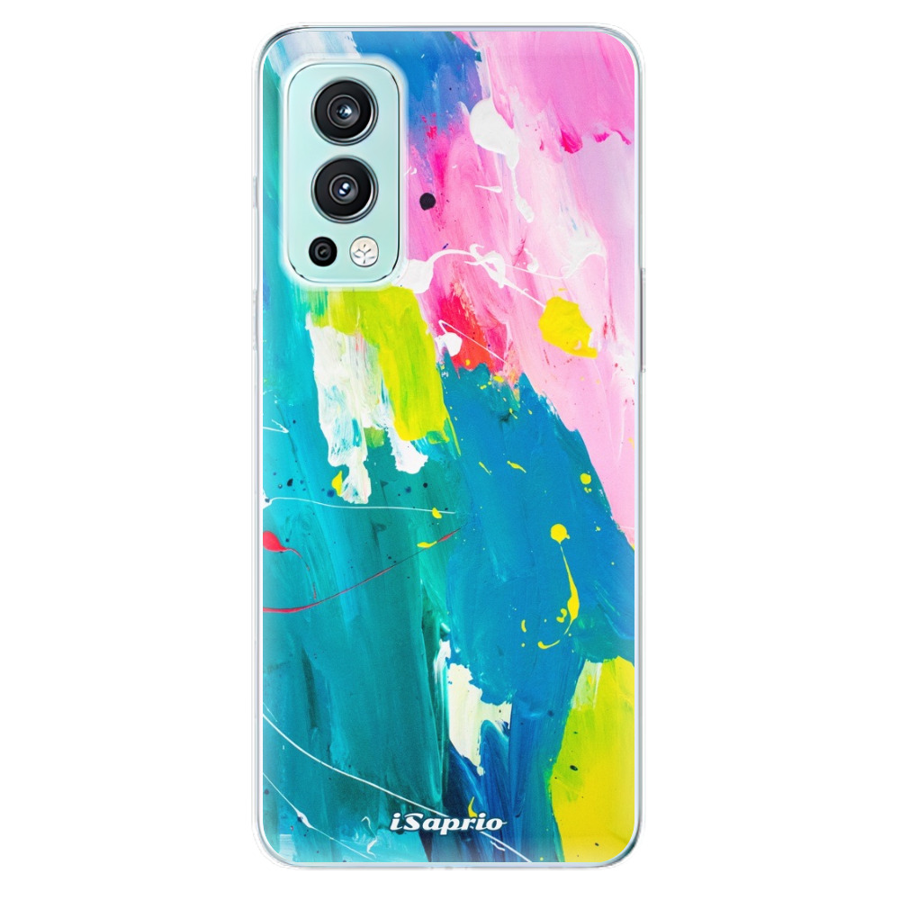 Odolné silikonové pouzdro iSaprio - Abstract Paint 04 - OnePlus Nord 2 5G