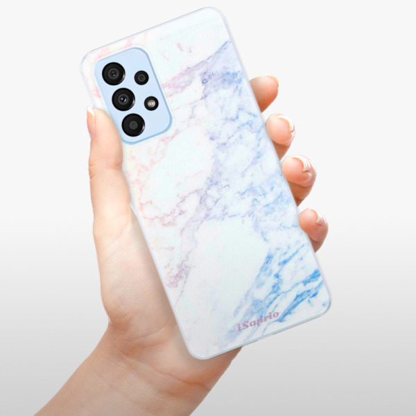 Silikonové pouzdro iSaprio - Samsung Galaxy A33 5G - Raibow Marble 10