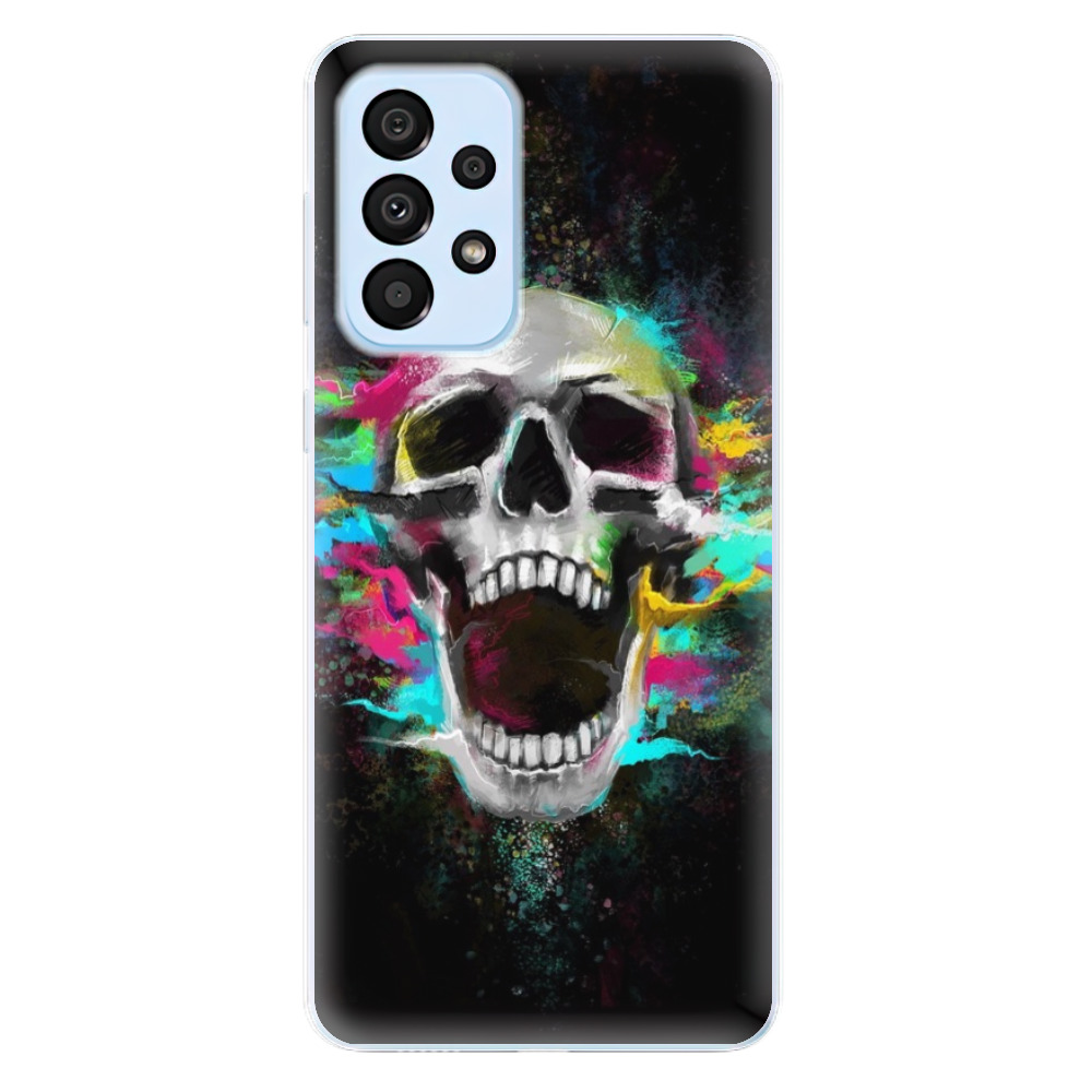 Silikonové odolné pouzdro iSaprio - Skull in Colors na mobil Samsung Galaxy A33 5G (Odolný silikonový kryt, obal, pouzdro iSaprio - Skull in Colors na mobilní telefon Samsung Galaxy A33 5G)