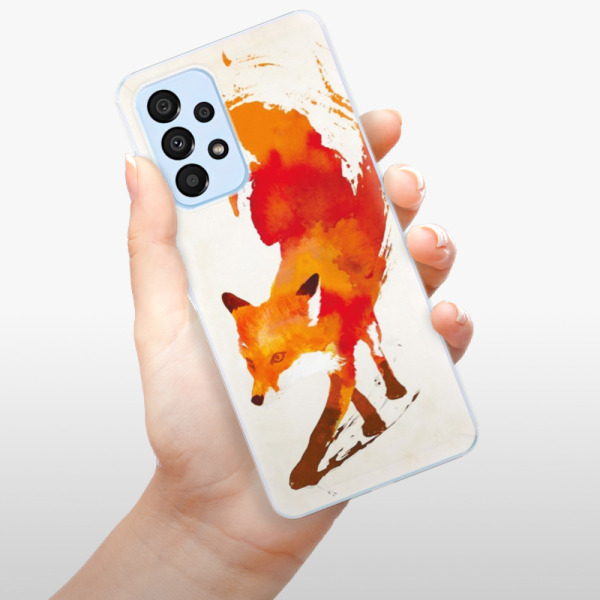 Silikonové pouzdro iSaprio - Samsung Galaxy A33 5G - Fast Fox