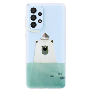 Silikonové pouzdro iSaprio - Samsung Galaxy A33 5G - Bear With Boat