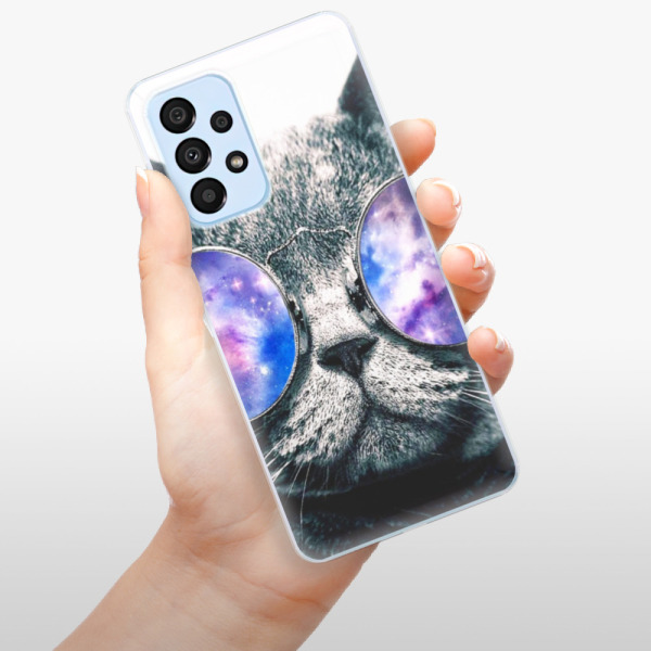 Silikonové pouzdro iSaprio - Samsung Galaxy A33 5G - Galaxy Cat