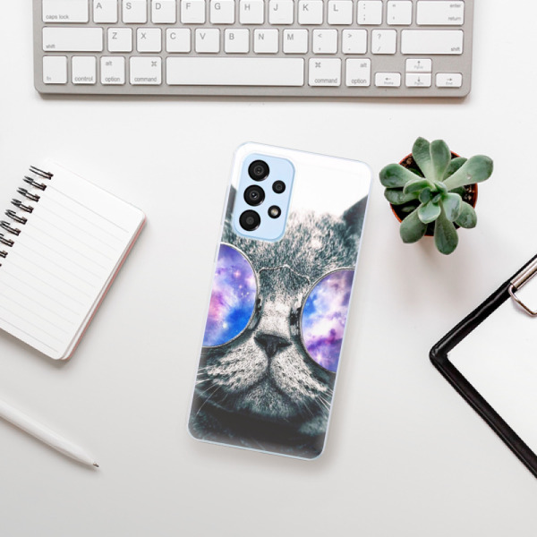 Silikonové pouzdro iSaprio - Samsung Galaxy A33 5G - Galaxy Cat