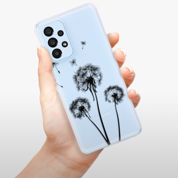 Silikonové pouzdro iSaprio - Samsung Galaxy A33 5G - Three Dandelions black