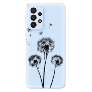 Silikonové pouzdro iSaprio - Samsung Galaxy A33 5G - Three Dandelions black