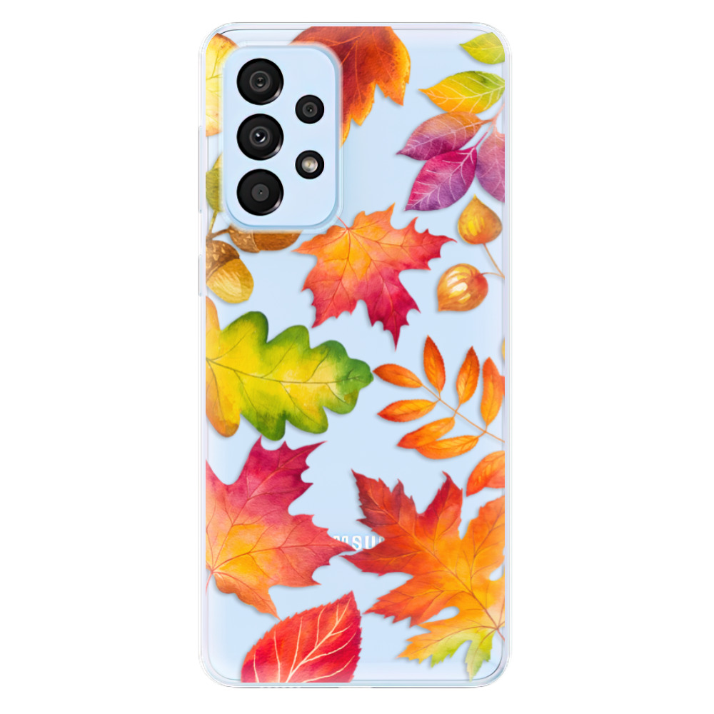Silikonové odolné pouzdro iSaprio - Autumn Leaves 01 na mobil Samsung Galaxy A33 5G (Odolný silikonový kryt, obal, pouzdro iSaprio - Autumn Leaves 01 na mobilní telefon Samsung Galaxy A33 5G)