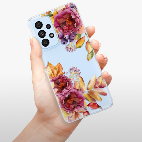 Silikonové pouzdro iSaprio - Samsung Galaxy A33 5G - Fall Flowers
