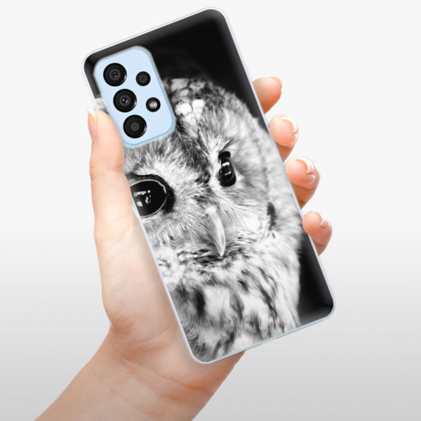 Silikonové pouzdro iSaprio - Samsung Galaxy A33 5G - BW Owl
