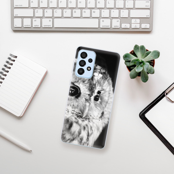Silikonové pouzdro iSaprio - Samsung Galaxy A33 5G - BW Owl
