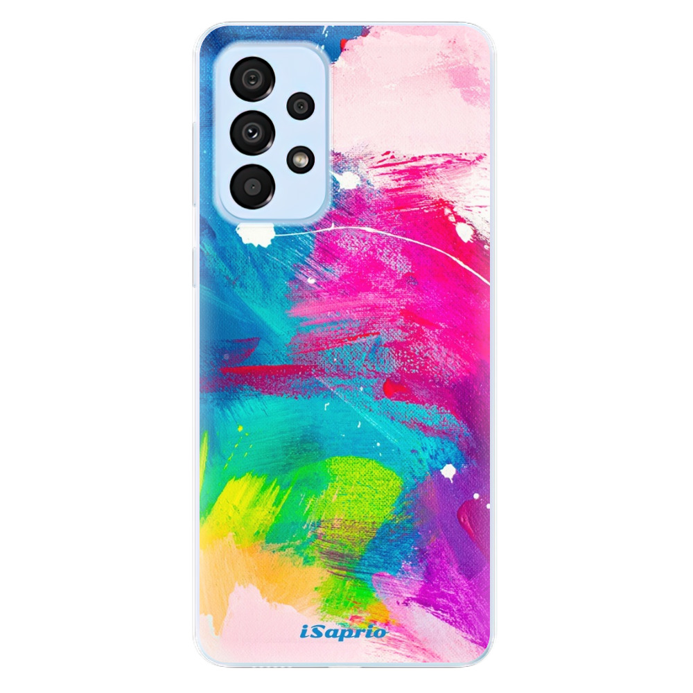 Odolné silikonové pouzdro iSaprio - Abstract Paint 03 - Samsung Galaxy A33 5G
