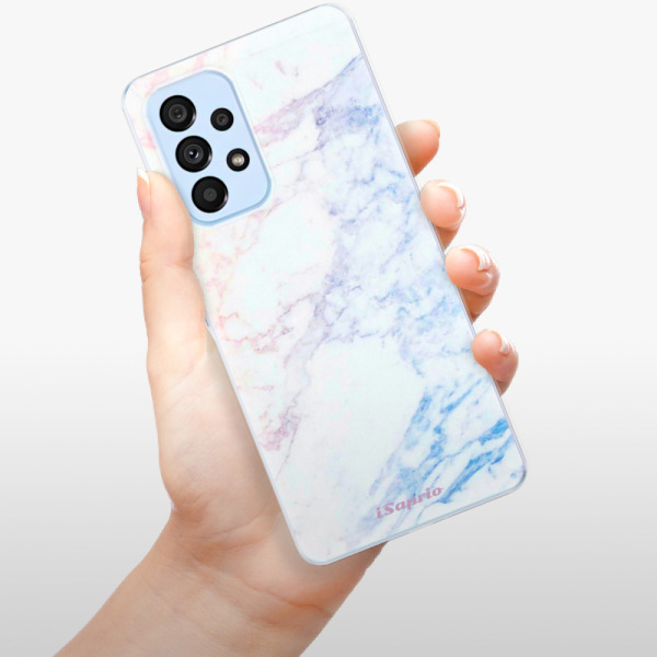 Silikonové pouzdro iSaprio - Samsung Galaxy A53 5G - Raibow Marble 10