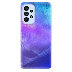 Silikonové pouzdro iSaprio - Samsung Galaxy A53 5G - Purple Feathers